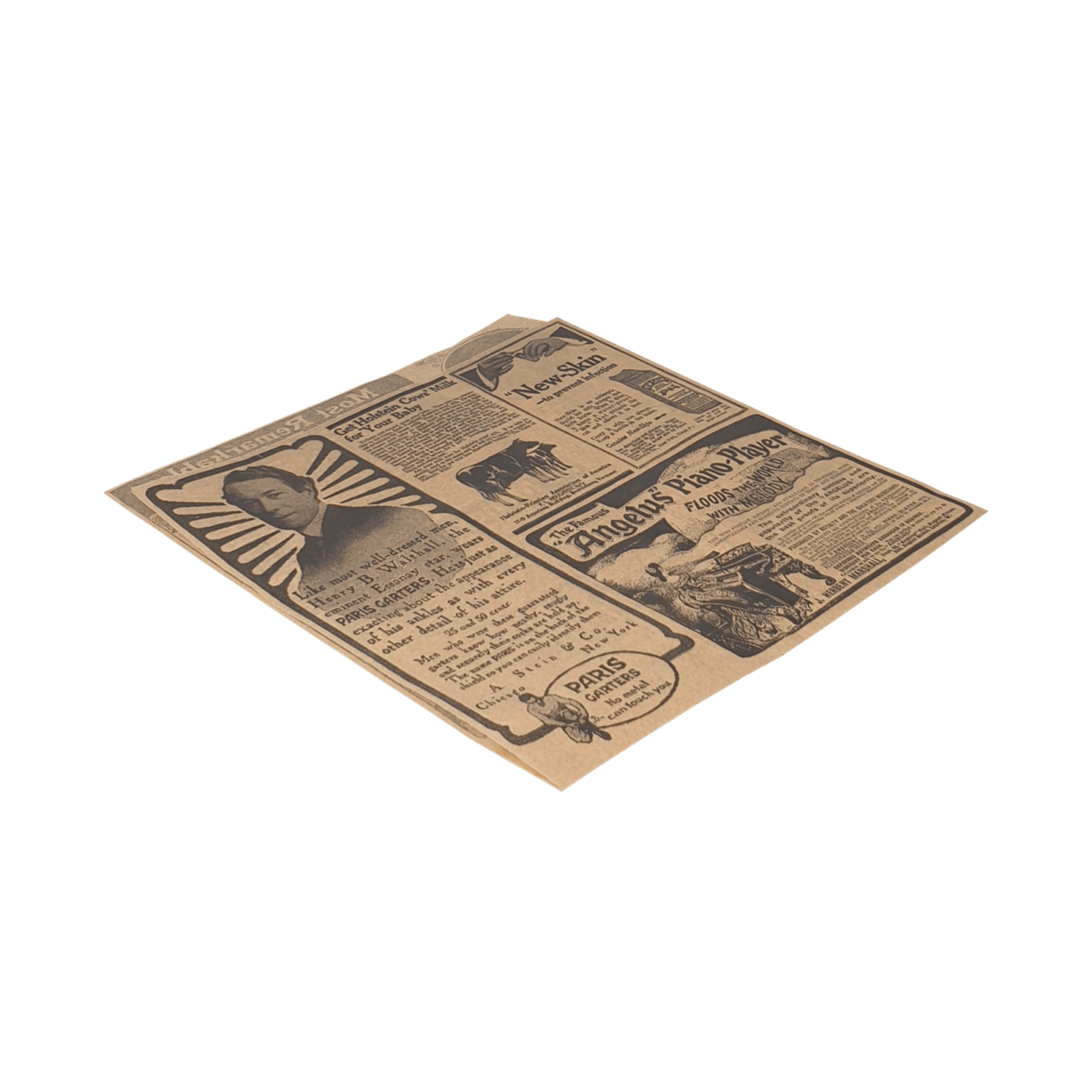 Hamburgertüte 17 x 18 cm fettdichtes Zeitungspapier Bio (1000 Stück)