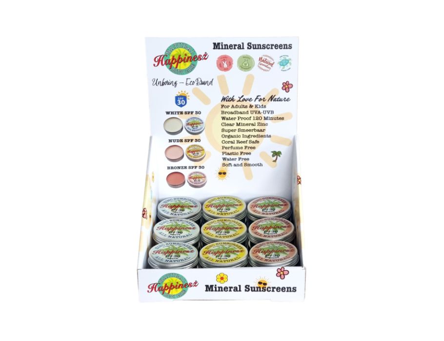 Happinesz Display Sonnenschutzmittel 24st