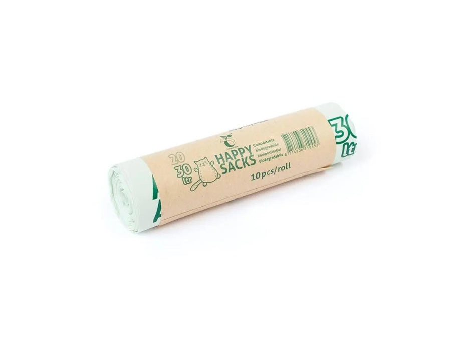 Happy Sacks Müllsäcke biologisch abbaubar 60 Liter 10 PCs.