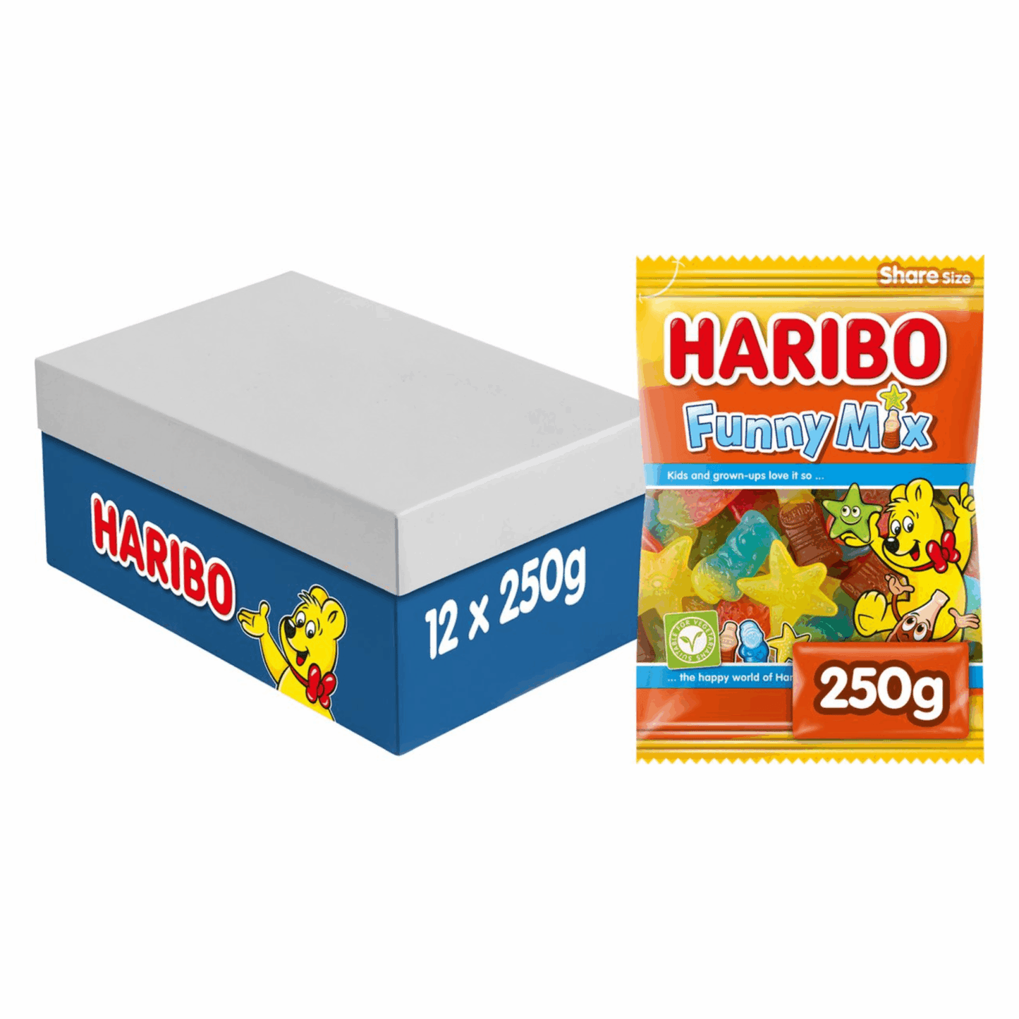 Haribo Lustiger Mixbeutel (12x 250gr)