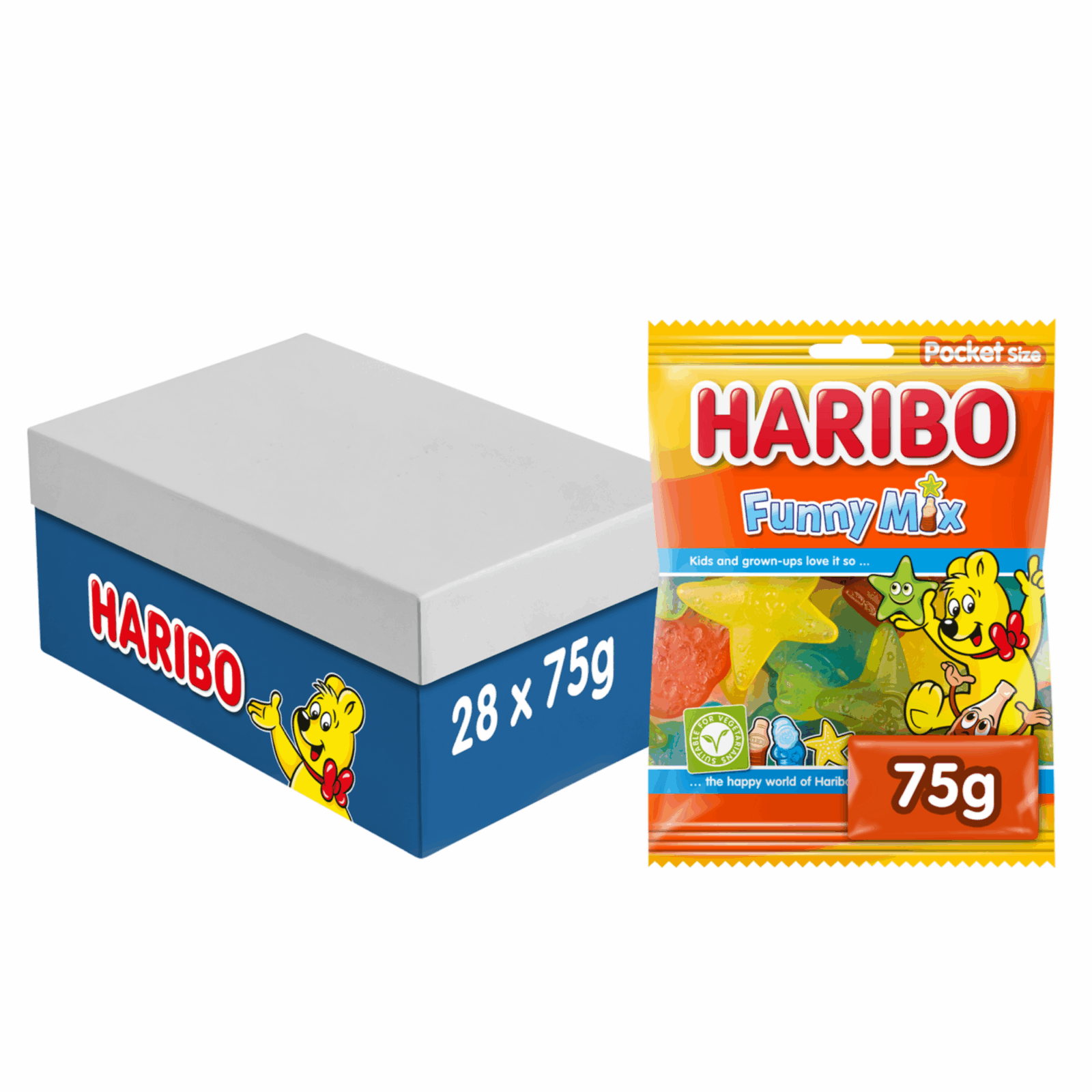 Haribo lustiger Mixbeutel (28x 75gr)