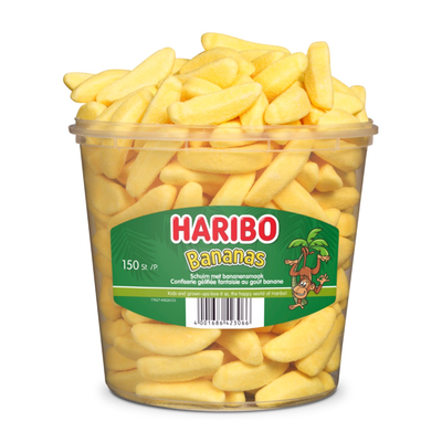 Haribo Schaumbananen gezuckert (150 Stück)