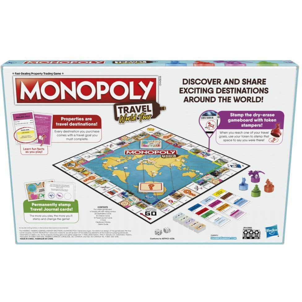 Hasbro Monopoly World Travel Brettspiel