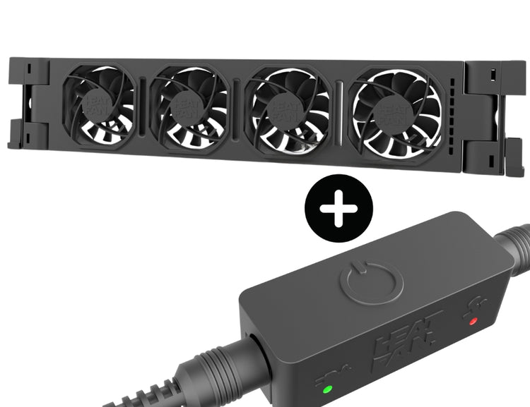 Wärme Lüfter Heatfan 4 Solo Schwarz inklusive Speed ​​-Controller