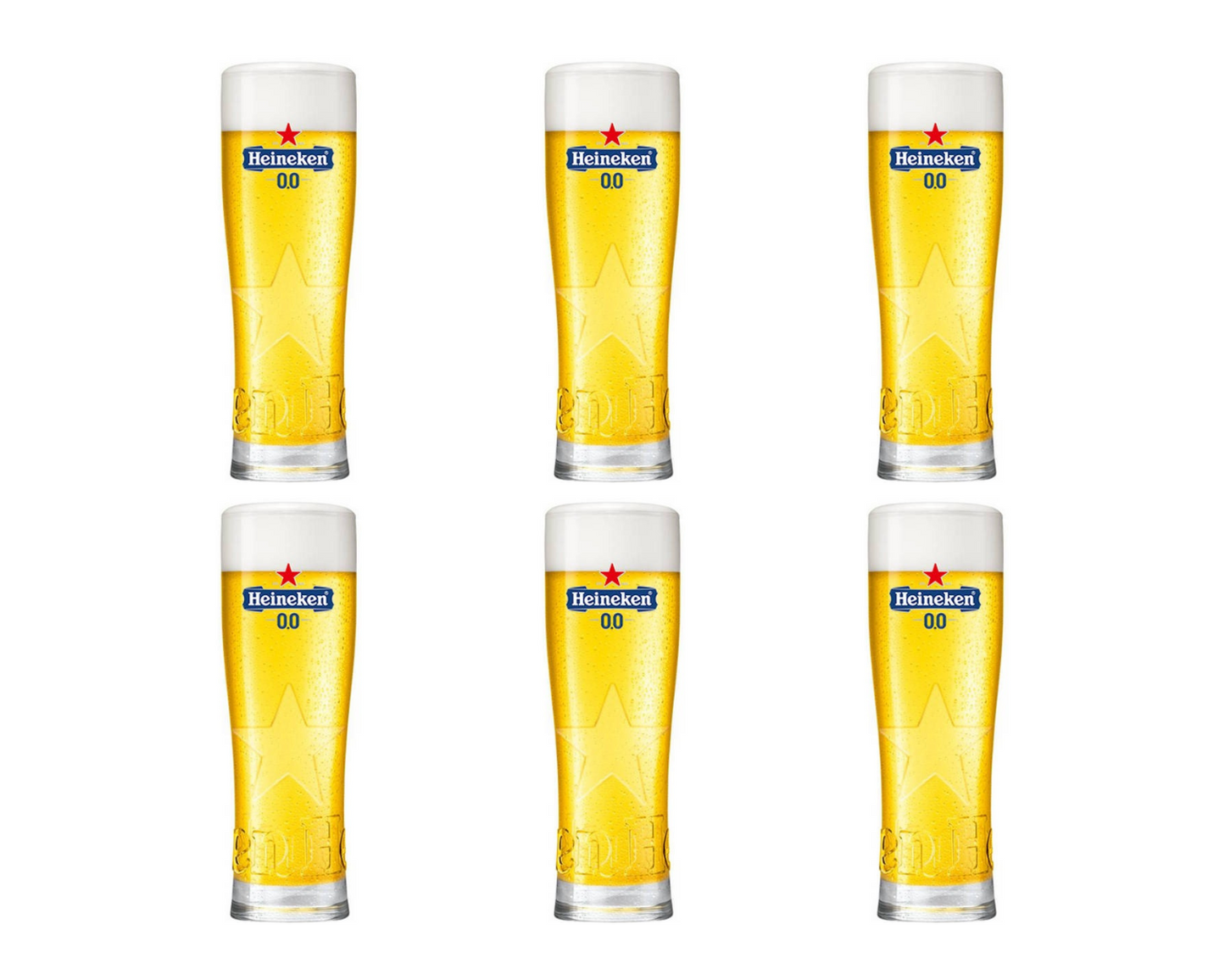 Heineken 0,0% Hartglas (6x 25cl)