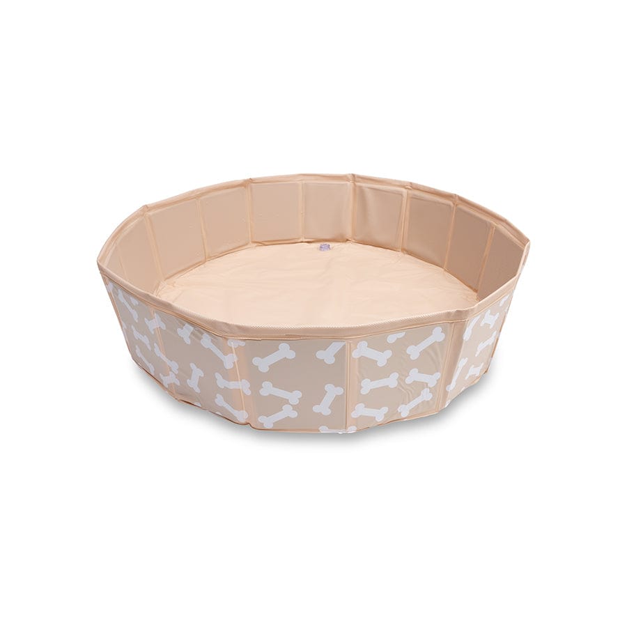 Knochebash | Beige Dog Schwimmbad Ø 80 cm