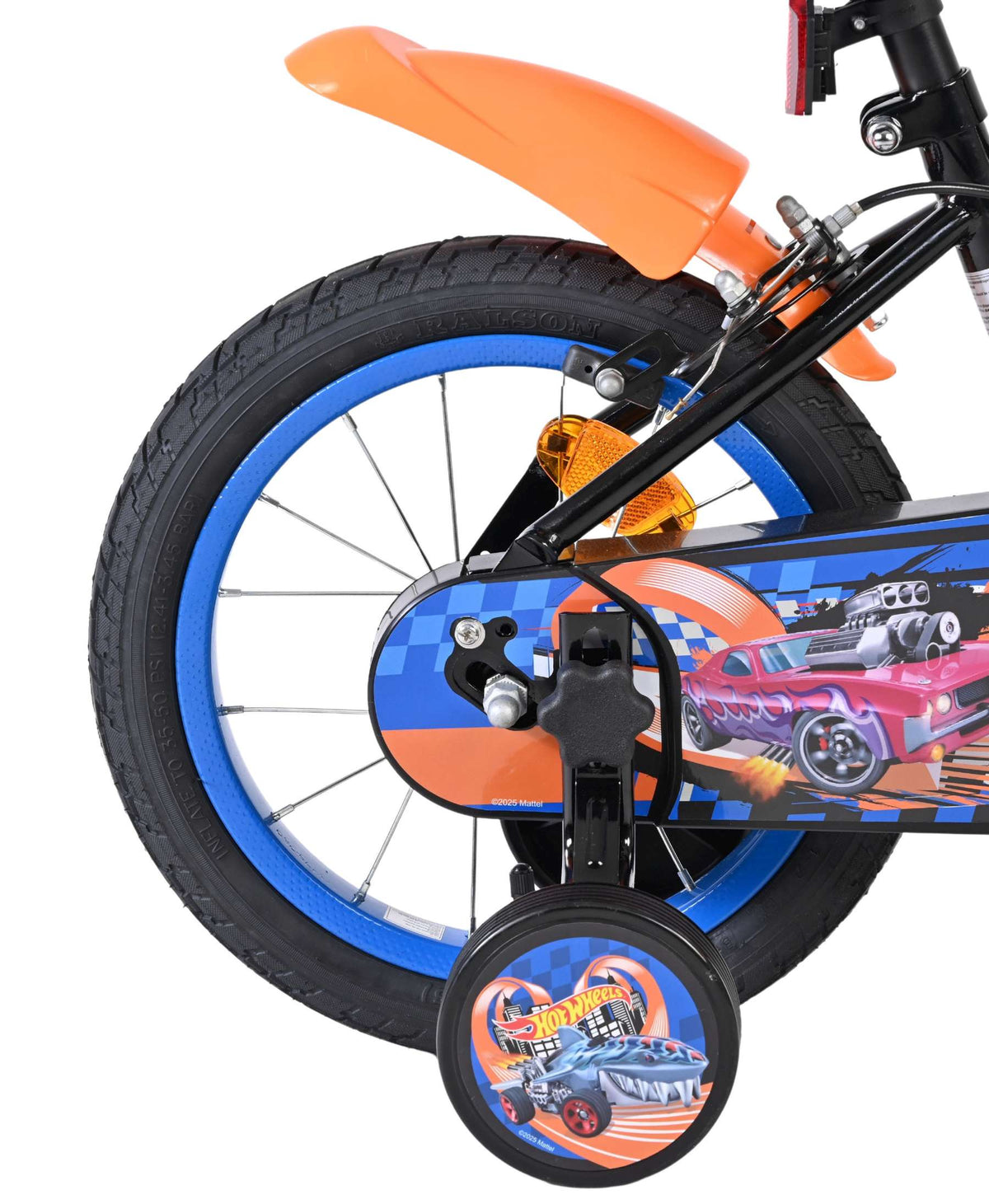 Heiße Räder Hot Wheels Kinderfahrrad - Jungen - 14 Zoll - Schwarz - Zwei Handbremsen