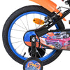 Heiße Räder Hot Wheels Kinderfahrrad - Jungen - 16 Zoll - Schwarz Orange Blau - Zwei Handbremsen