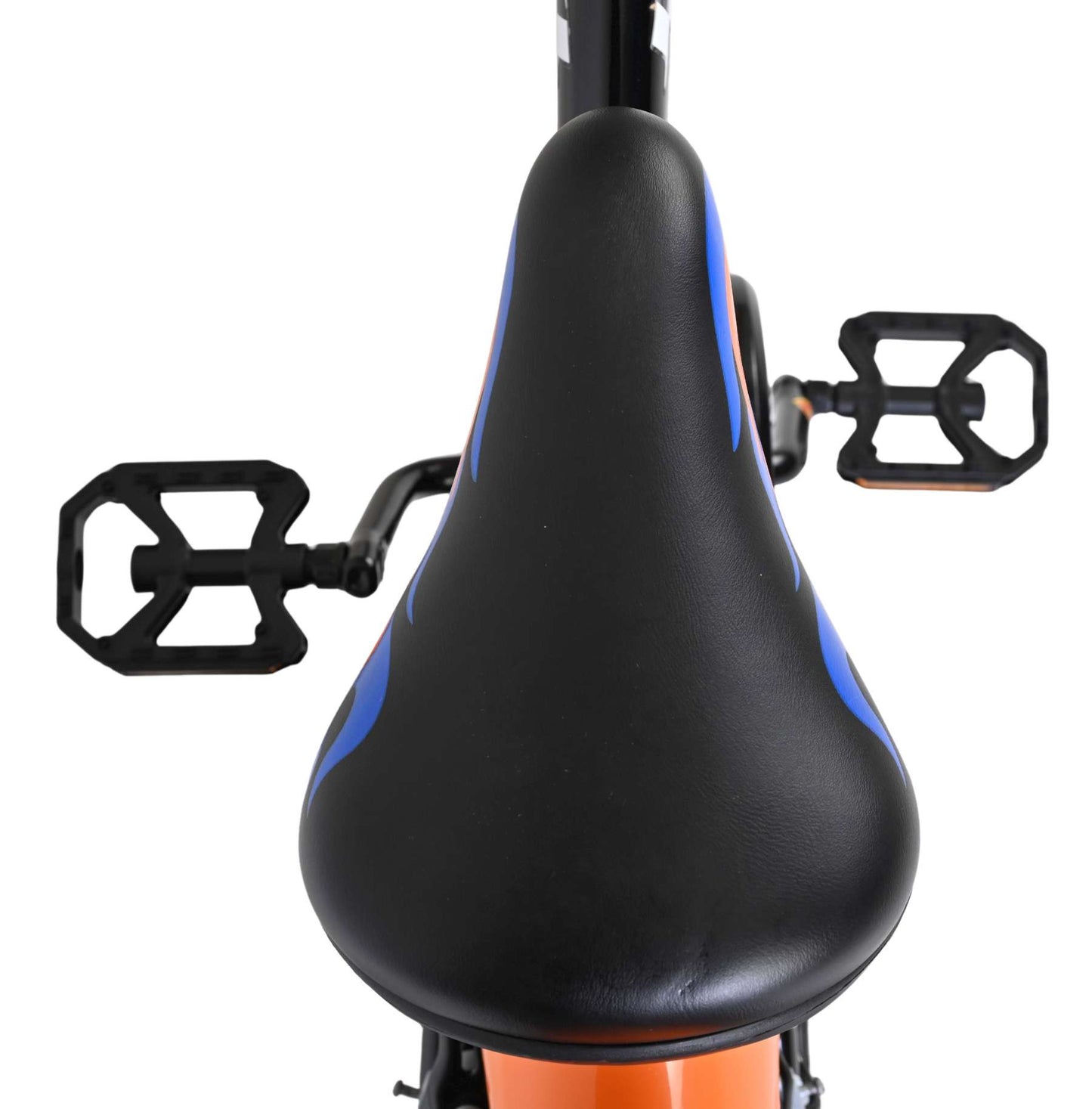 Heiße Räder Hot Wheels Kinderfahrrad - Jungen - 16 Zoll - Schwarz Orange Blau - Zwei Handbremsen