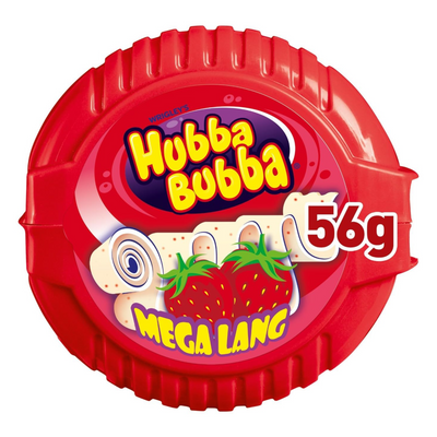 Hubba Bubba Tape Erdbeere (12x 56g)