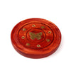 Mango Holz runden Weihrauchhalter Schmetterling Inlay