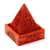 Mango Wood Pyramid Weihrauchhalter Kegels Blumenrahmen