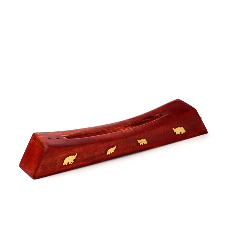 Elefant Mango Wood Weihrauchhalter Box für Stöcke