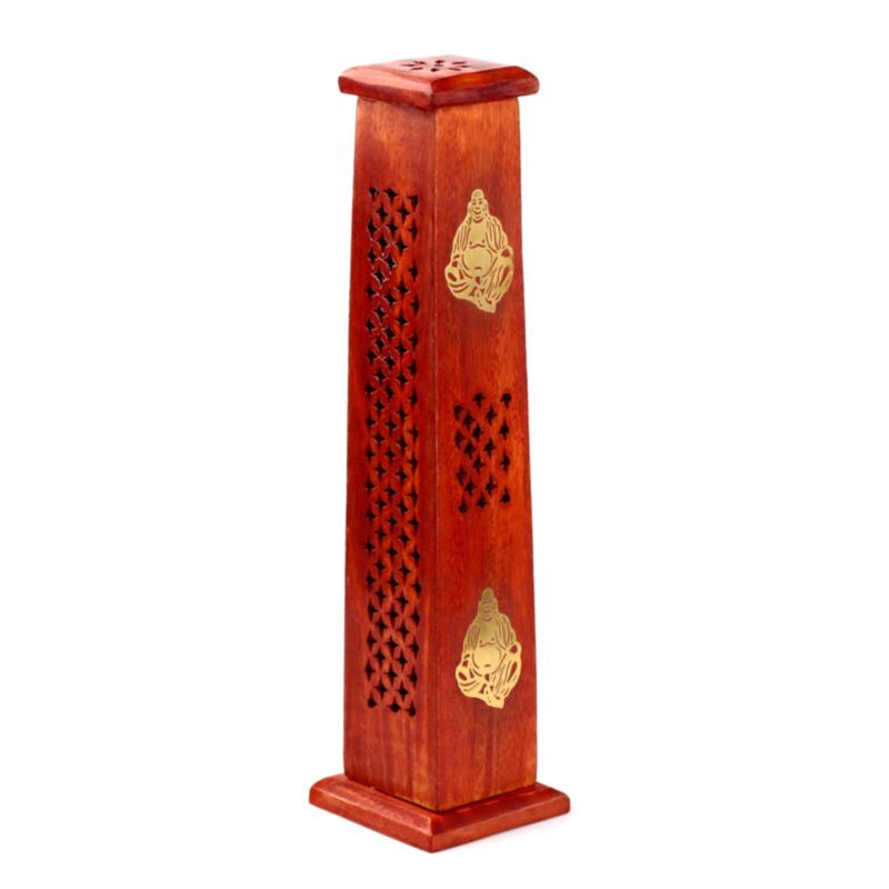 Mango Wood Weihrauchhalter Tower Chinese Buddha
