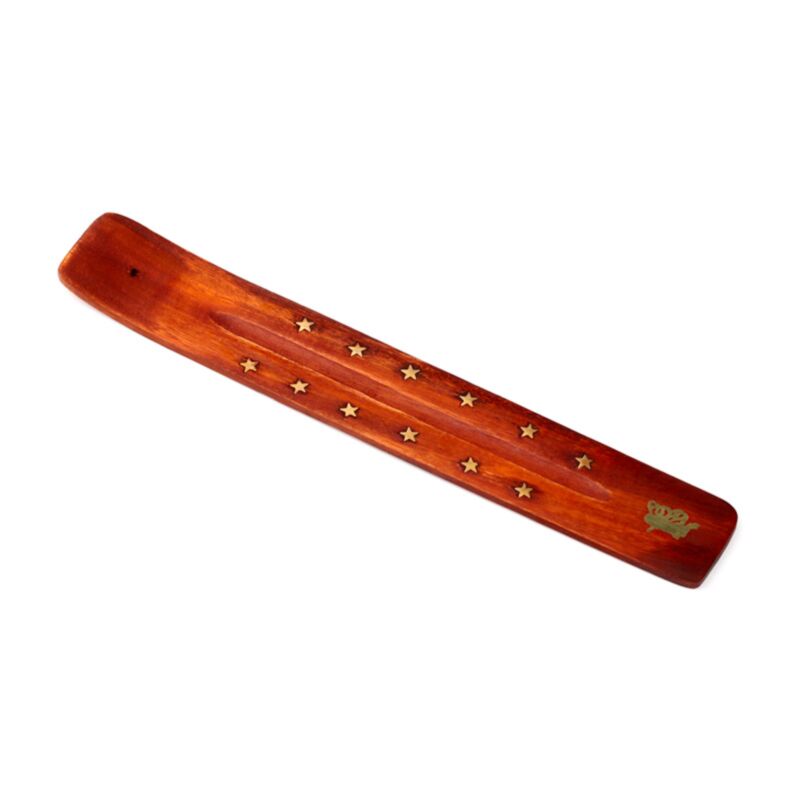 Gebühr - Mango Wood -Weihrauchhalter für Stöcke