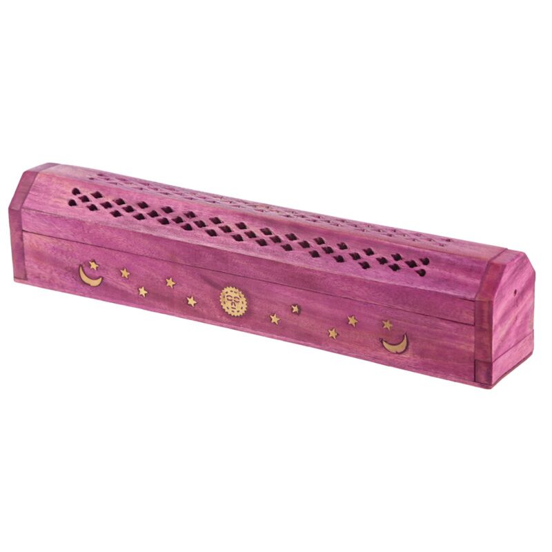 Mangowood -Rahmen Sun Moon -Weihrauchhalter