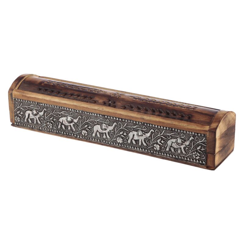 Mango Wood Elephant Slide Deckel unglaublicher Halter