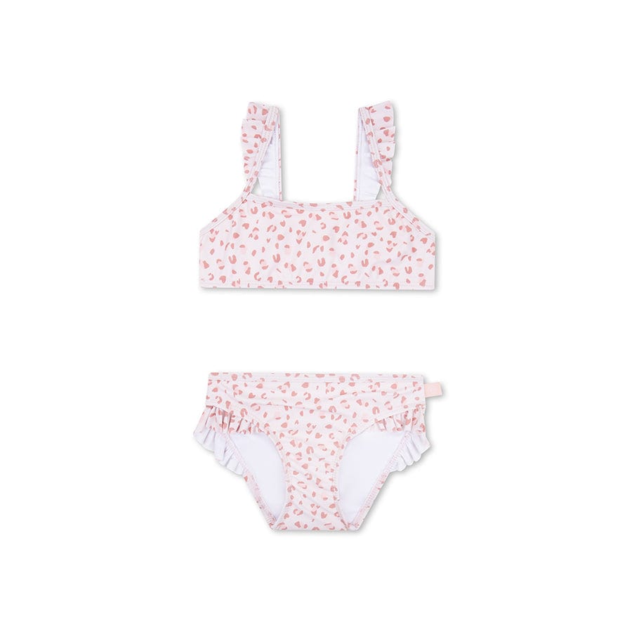 Leopard | Alte rosa Mädchen UV Bikini