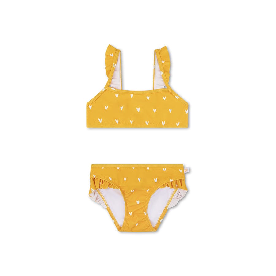 Orangefarbener Kuss | Orangefarbene Mädchen UV Bikini