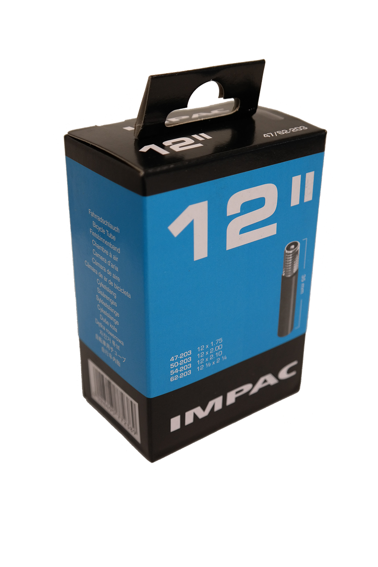 Impac Schlauch (von Schwalbe) AV12 12x1.75 2.35 ETRTO 47 62-203, Ventil:Schrader auto 35mm