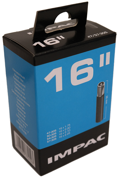 Impac Schlauch (von Schwalbe) AV16 16x1.75 2.35 ETRTO 47 57-305, Ventil:Schrader auto 35mm