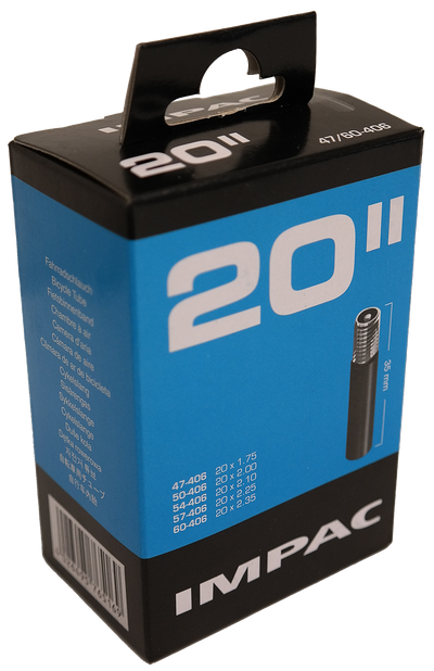 Impac Schlauch (von Schwalbe) AV20 20x1.75 ETRTO 40 60-406 Ventil: auto schrader valve 35mm