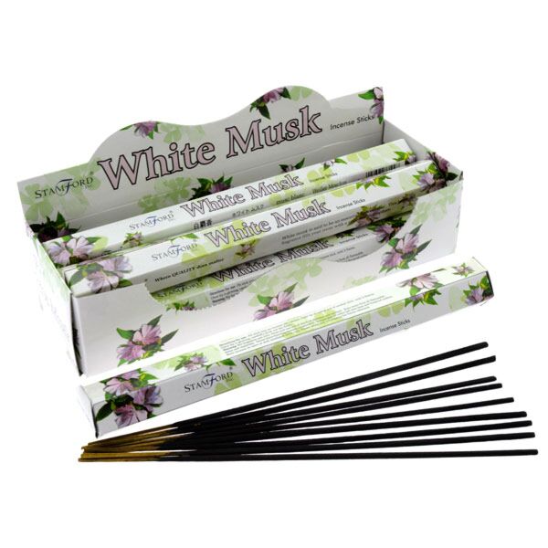 37109 White Moschus - Stamford Premium -Hex -Weihrauchstangen