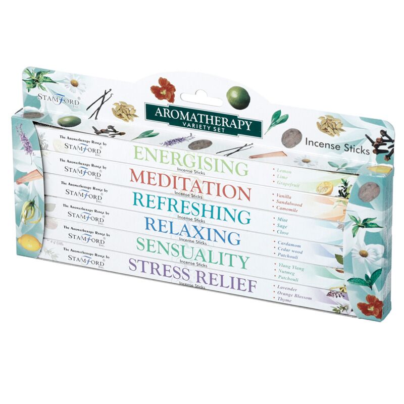 37147 Aromatherapie - Stamford Hex Weihrauch Sticks Geschenkbox 6 Pakete