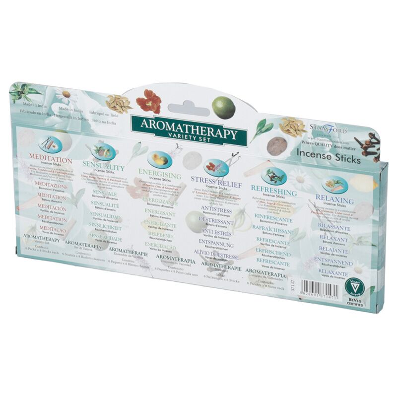 37147 Aromatherapie - Stamford Hex Weihrauch Sticks Geschenkbox 6 Pakete