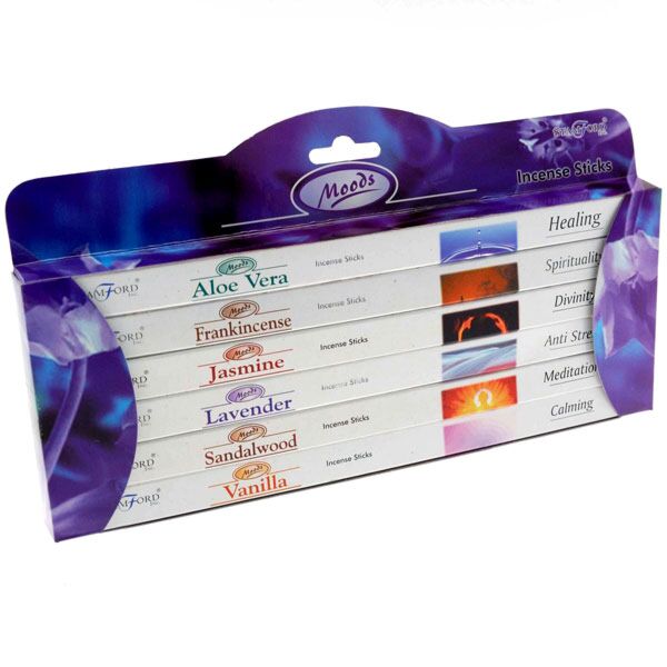37148 Stimmungen – Stamford Hex Räucherstäbchen, Geschenkbox, 6 Packungen