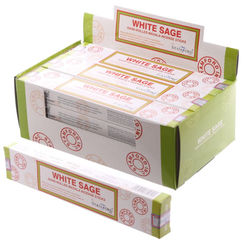 37261 Weißer Salbei - Stamford Masala Weihrauchstangen