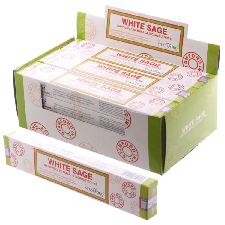 37261 Weißer Salbei - Stamford Masala Weihrauchstangen