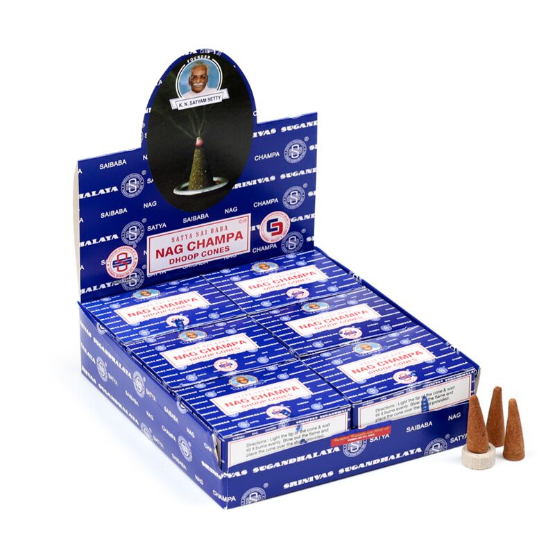 01431 Nag Champa Dhoop - Satya Sai Baba -Weihrauchkegel