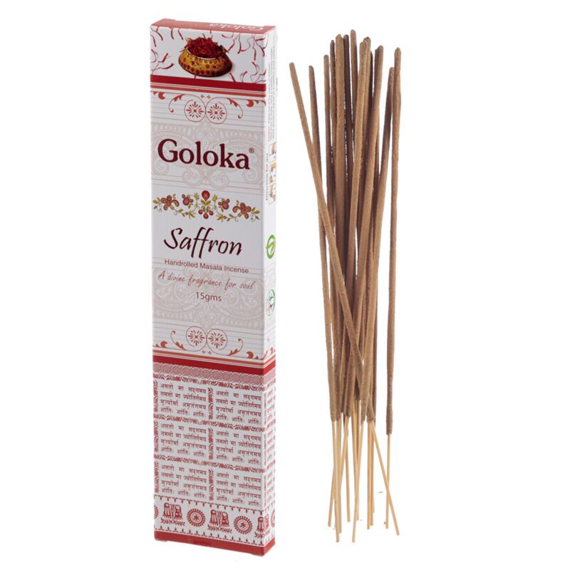 Safran - Goloka Masala -Weihrauchstangen