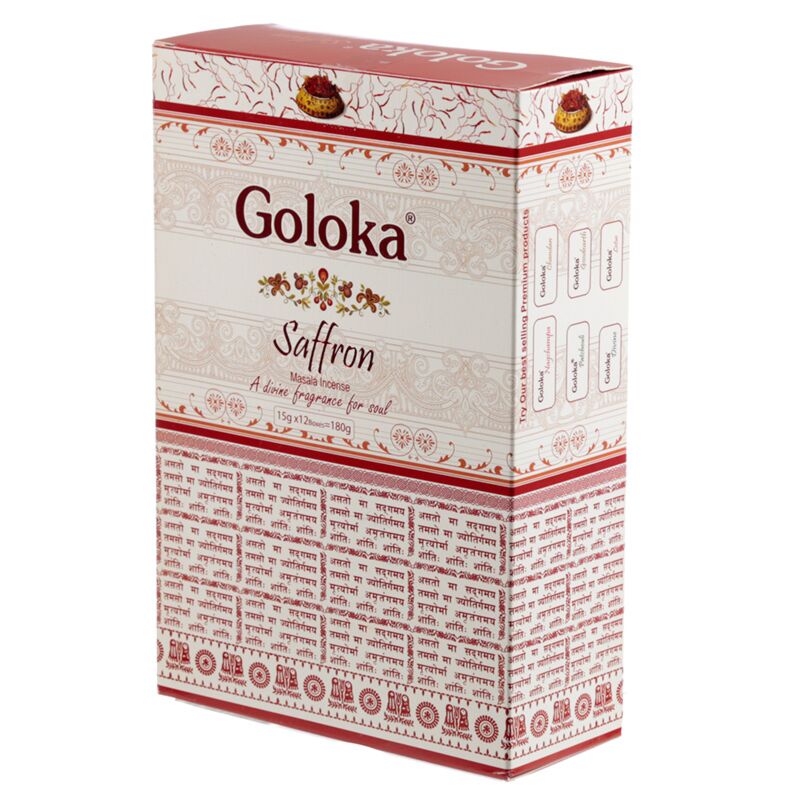 Safran - Goloka Masala -Weihrauchstangen