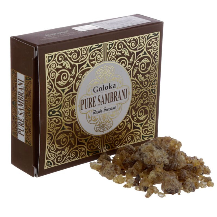 Reines Sambrani Benzoin 30G - Goloka Weihrauch Granules Harz