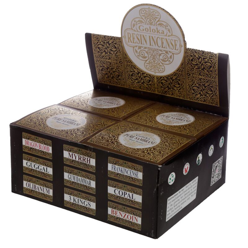 Reines Sambrani Benzoin 30G - Goloka Weihrauch Granules Harz