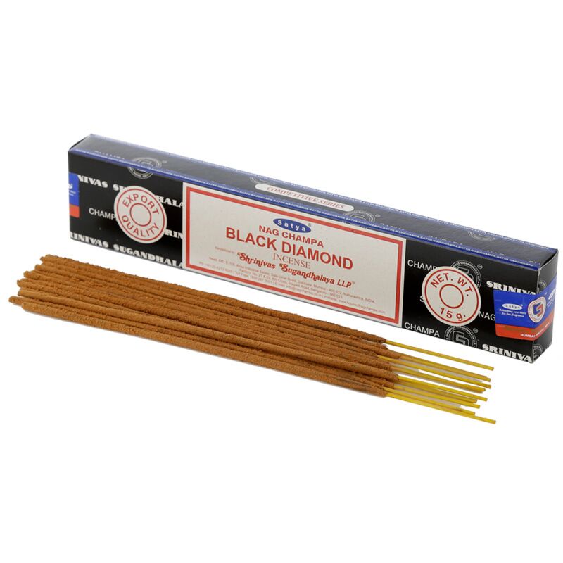 01346 Schwarzer Diamant - Satya -Nag -Champa -Weihrauchstangen