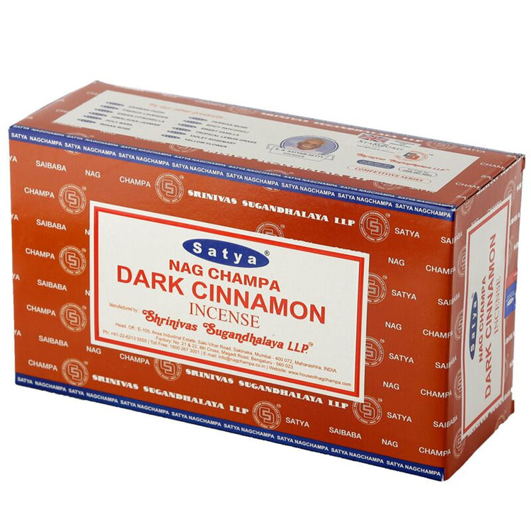 01349 Dunkler Zimt - Satya Nag Champa -Weihrauchstangen