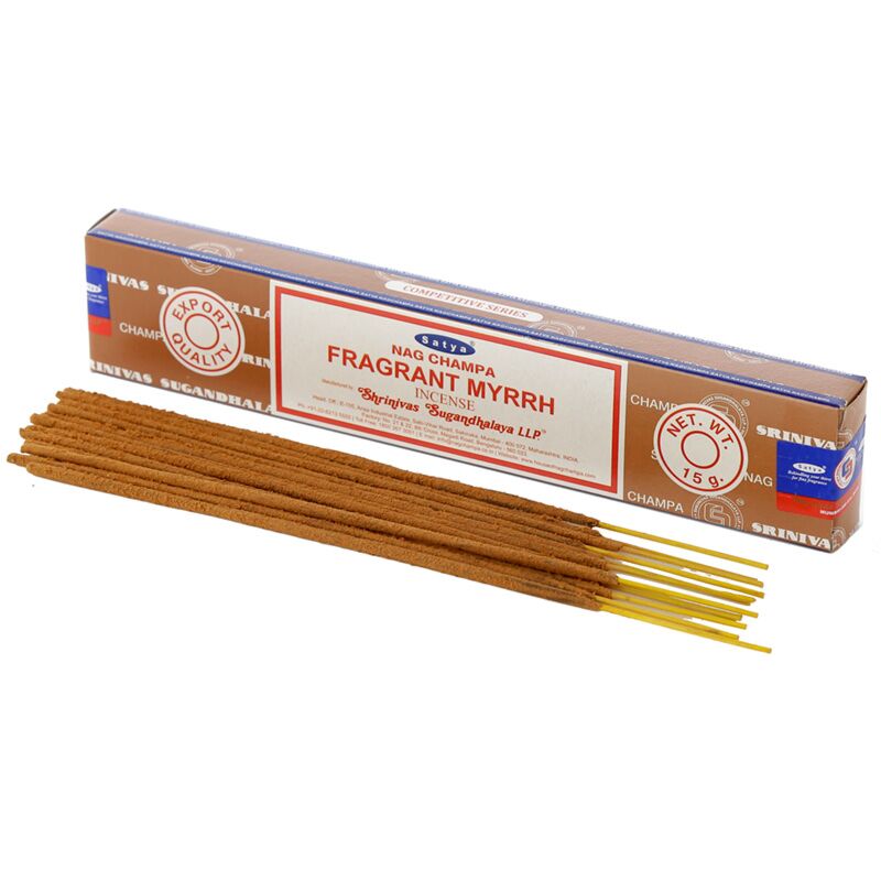 01352 duftender Mirre - Satya Nag Champa -Weihrauchstangen