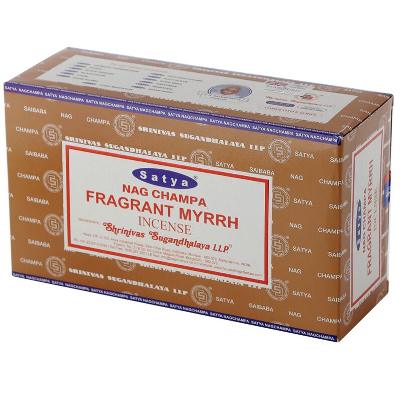 01352 duftender Mirre - Satya Nag Champa -Weihrauchstangen