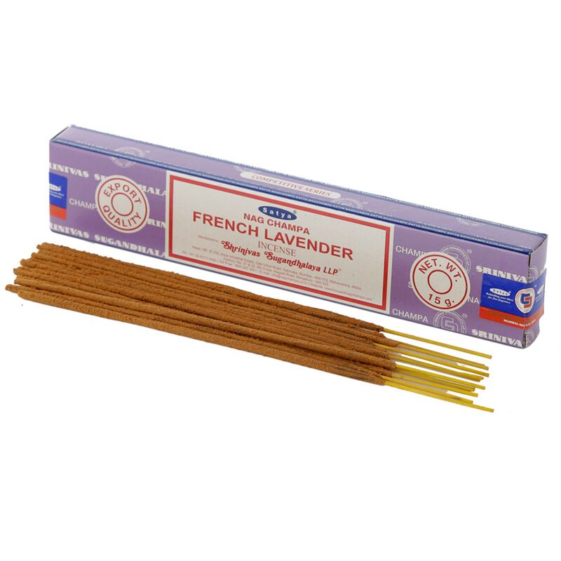 01353 Französisch Lavendel - Satya Nag Champa -Weihrauchstangen