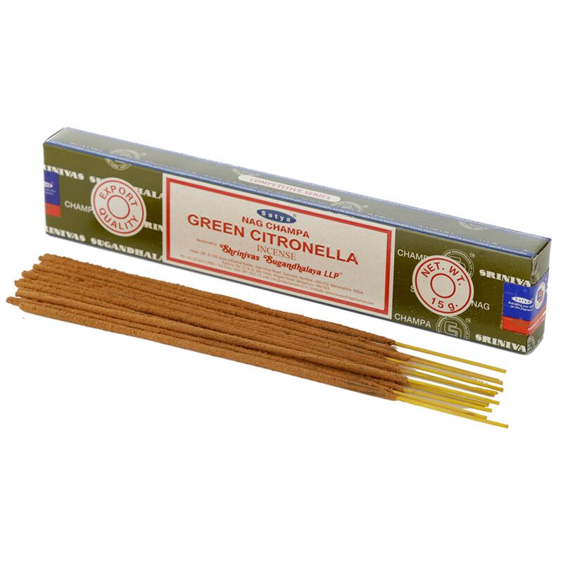 01356 Green Citronella - Satya -Nag -Champa -Weihrauchstangen
