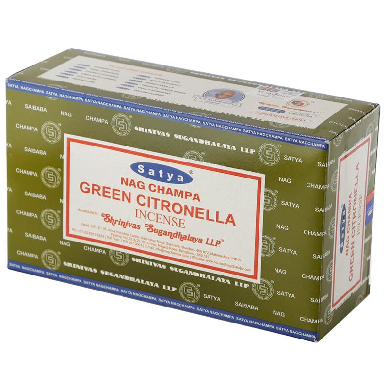 01356 Green Citronella - Satya -Nag -Champa -Weihrauchstangen