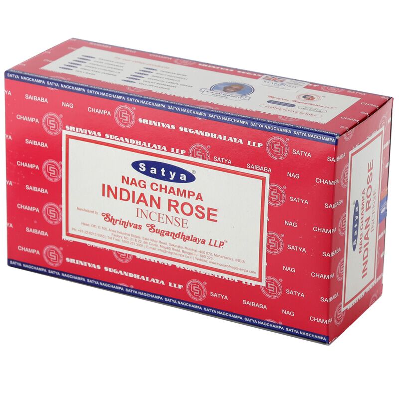 01360 indische Rose - Satya Nag Champa -Weihrauchstangen