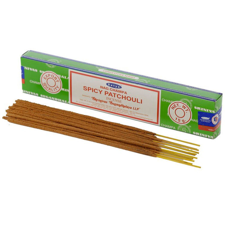 01364 Spicy Patchouli - Satya Nag Champa -Weihrauchstangen
