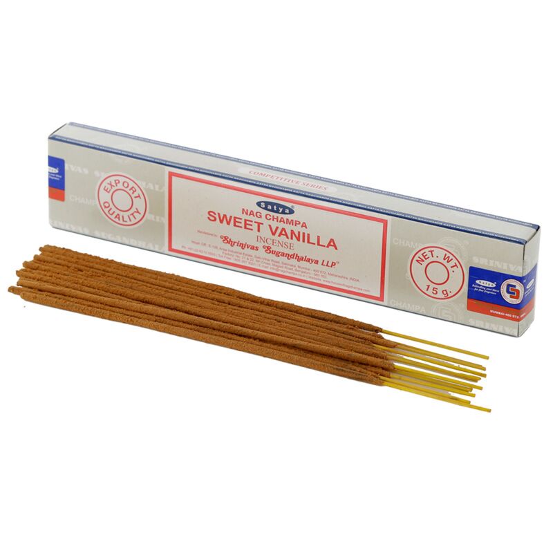 01365 süße Vanille - Satya Nag Champa -Weihrauchstangen