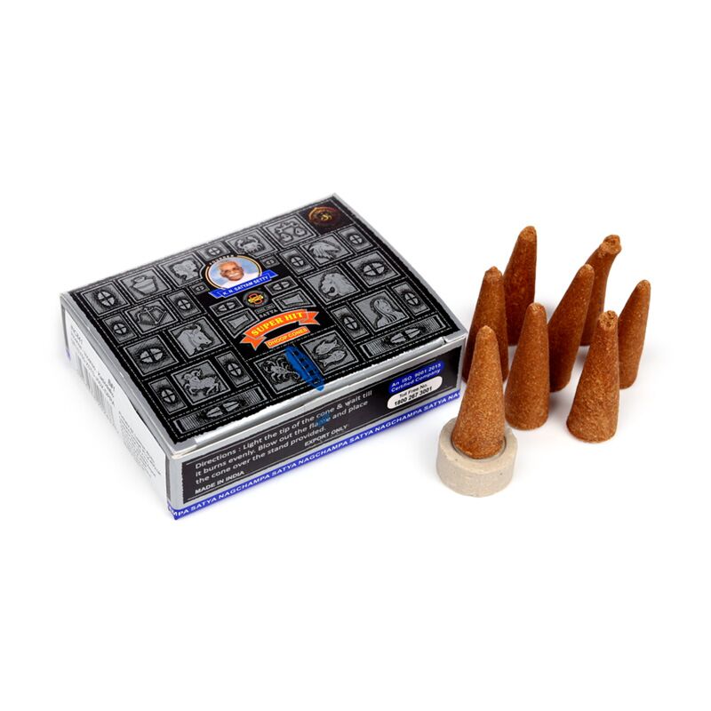 Satya Super Hit Nag Champa Dhoop Räucherkegel