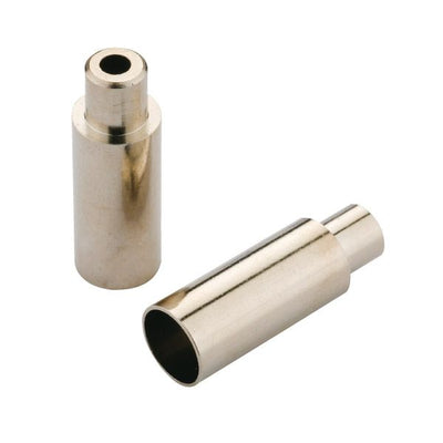 Jagwire-Endkappen offen – 5-mm-Bremse (4-mm-Straßenkabelstopps) – Messing (100 Stück) – Chrom