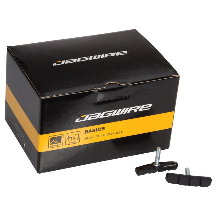 Jagwire Mountain Sport Canti 70 mm Bremsbelag (100 Stück (50 Paar)) – schwarz